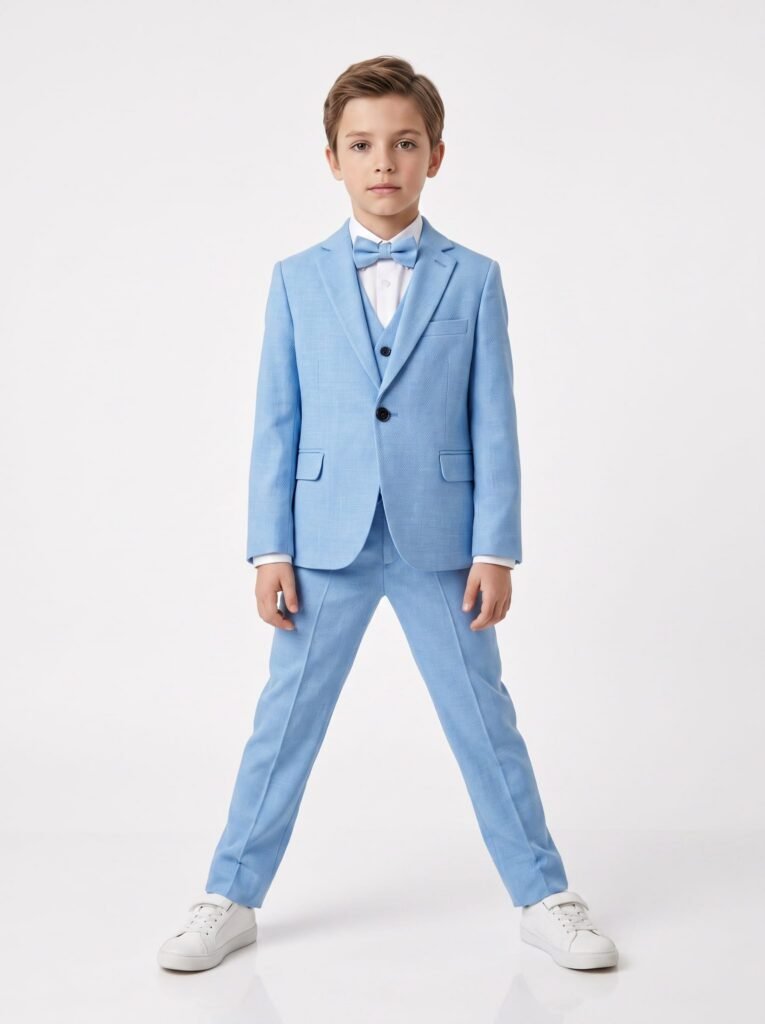Boys ceremonial suit set in Sky blue