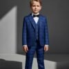 Page boys five-piece suit set in navy blue
